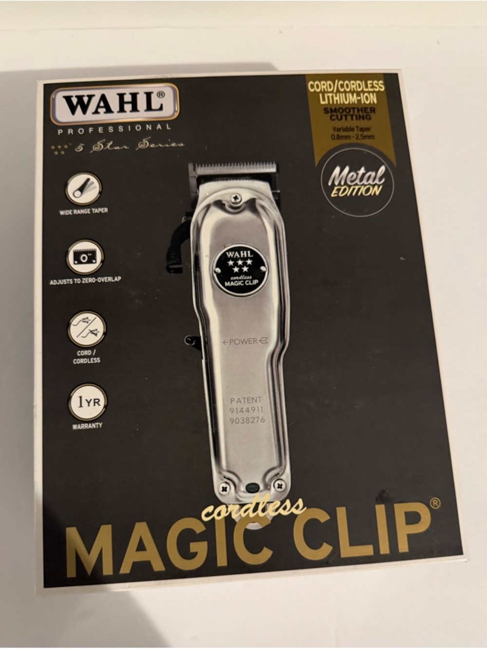 Wahl Metal Edition Cordless Trimmer in Silver and Black